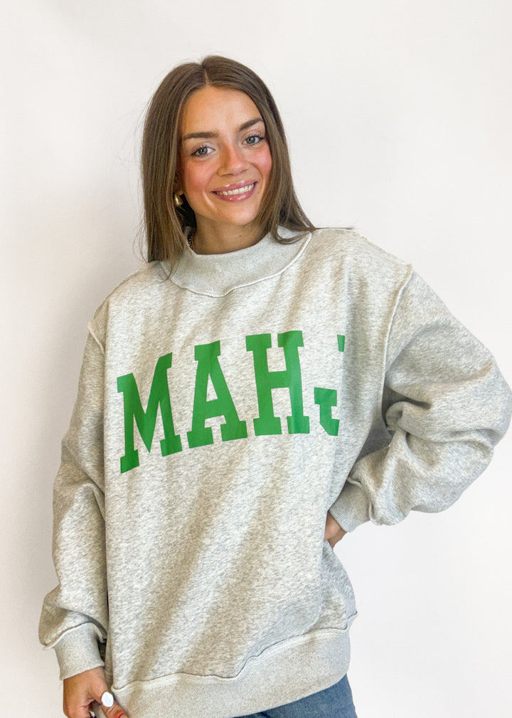 Mahjong Reversible Mock Neck Sweatshirt