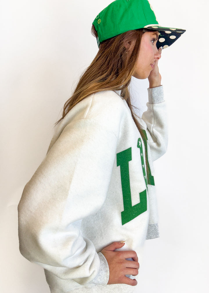 Lucky 2-Sided Mock Neck Sweatshirt