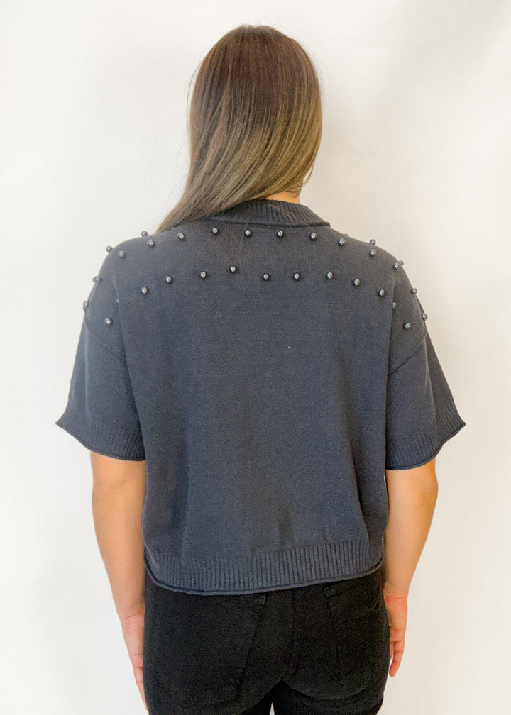 Stephanie Pearl Crewneck Sweater