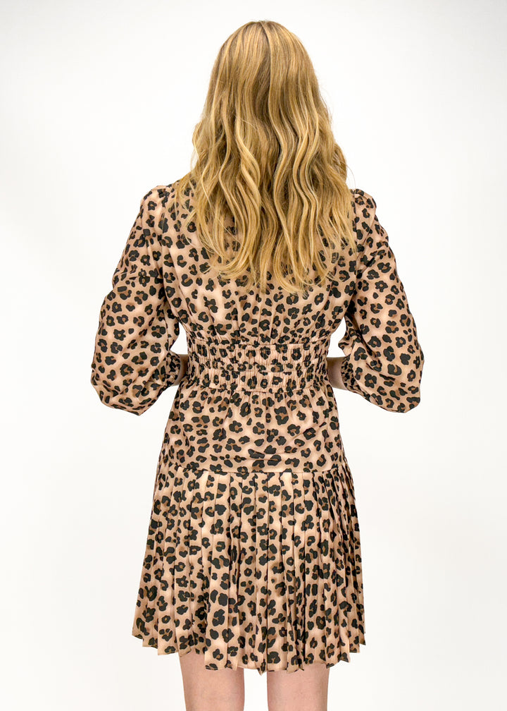 Lola Leopard Print Mini Dress