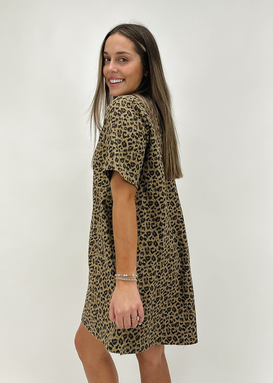 Christine Leopard Print Dress