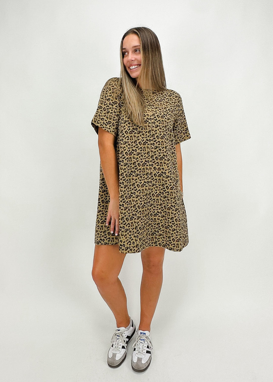 Christine Leopard Print Dress