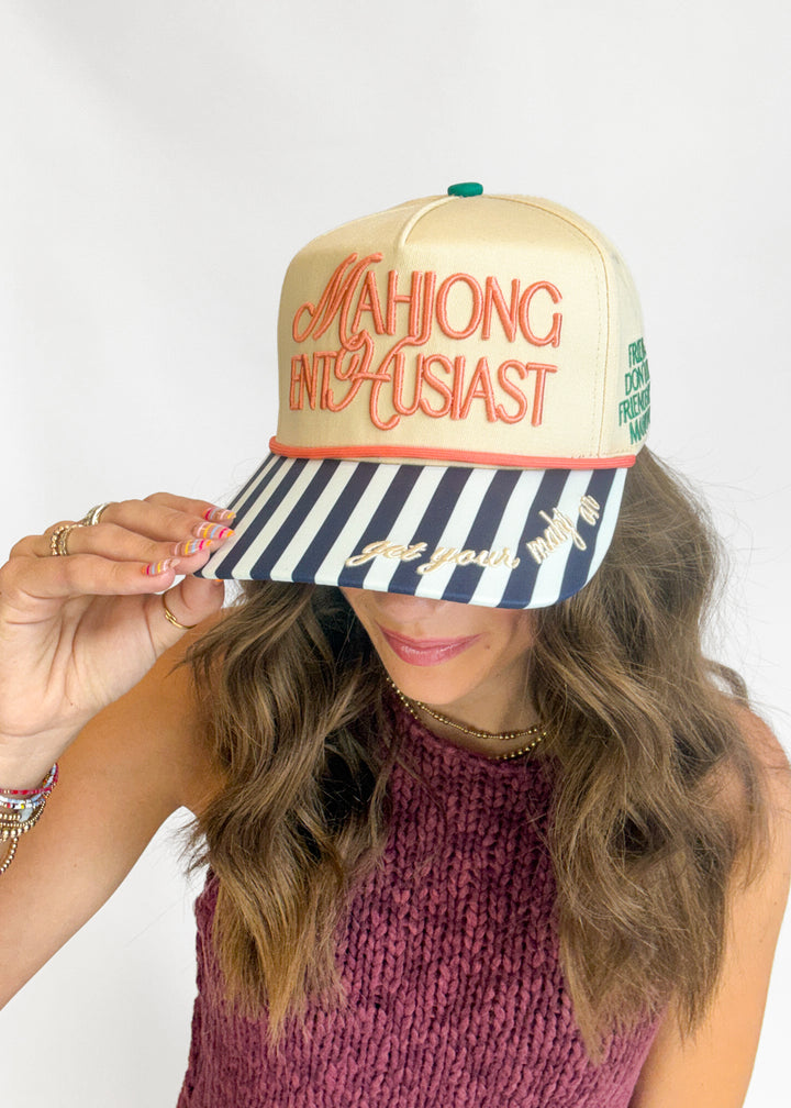 Poppy and Pine Mahjong Enthusiast Hat