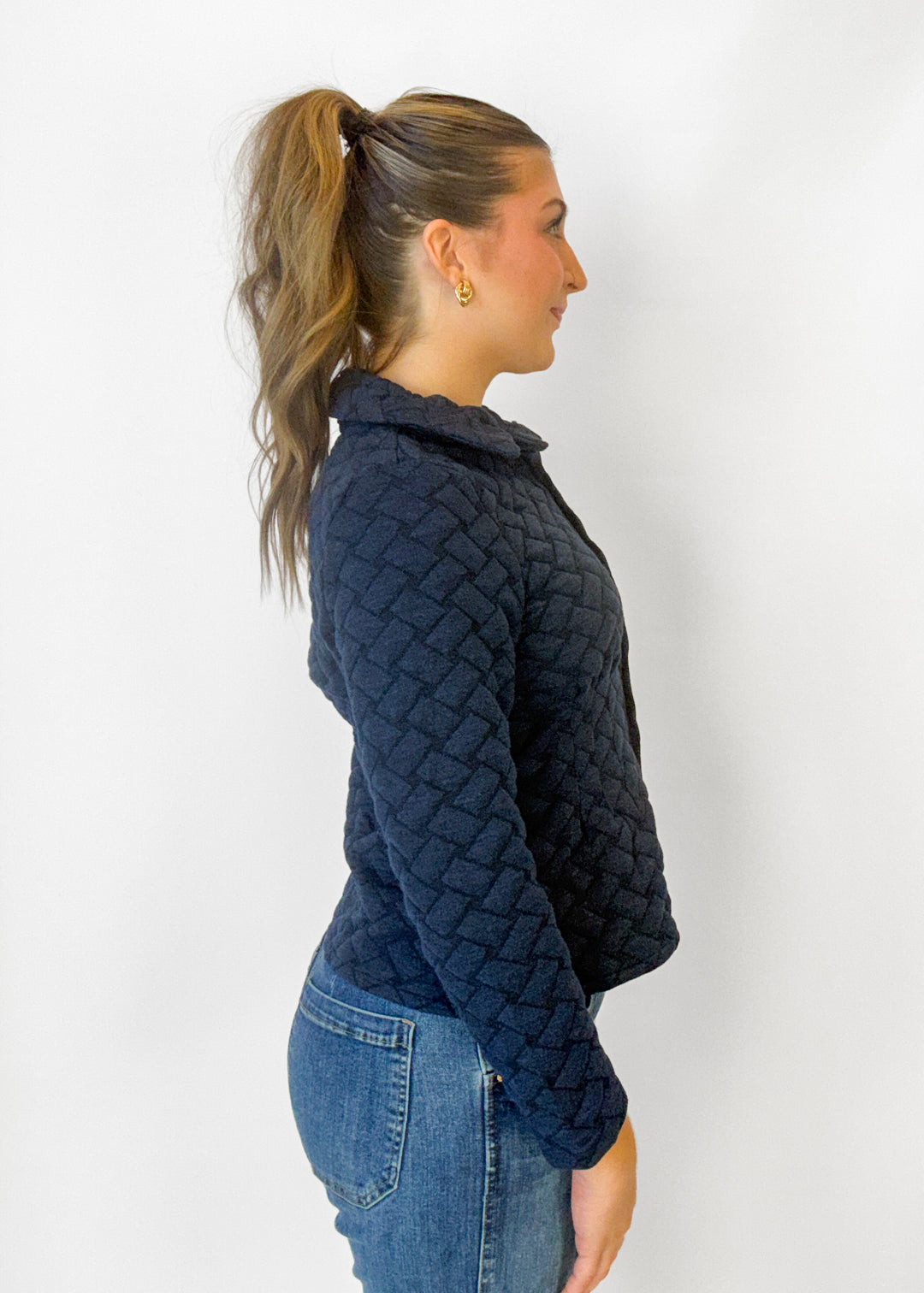 Natalie Quilted Button Down Jacket