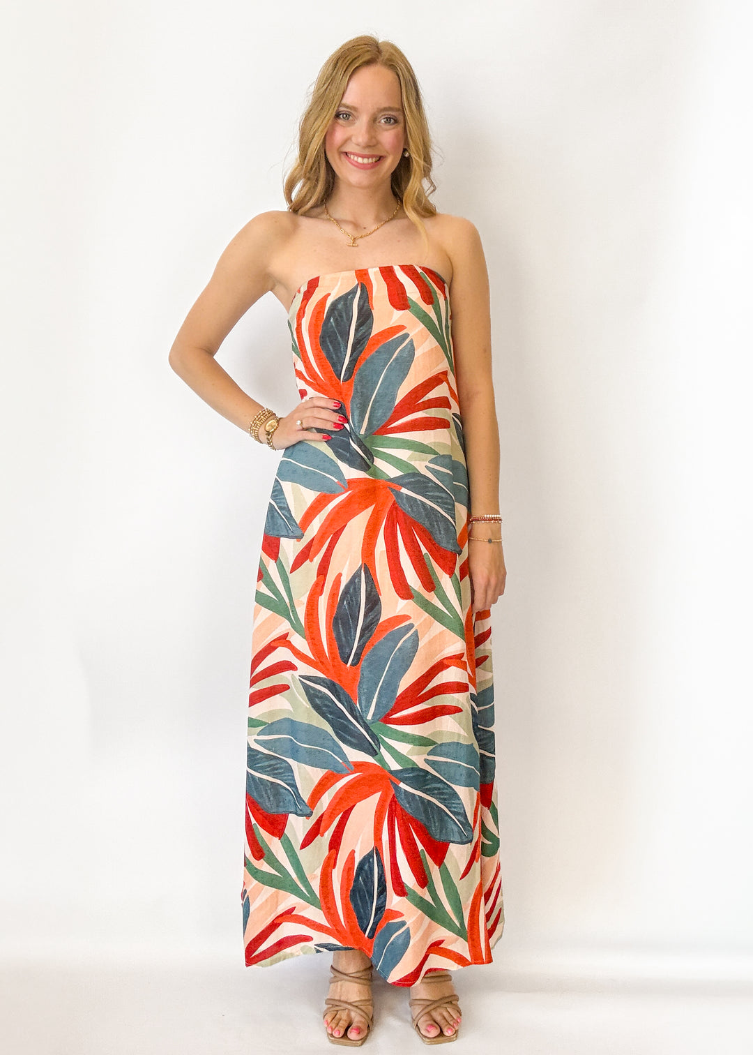 Maya Strapless Maxi Dress