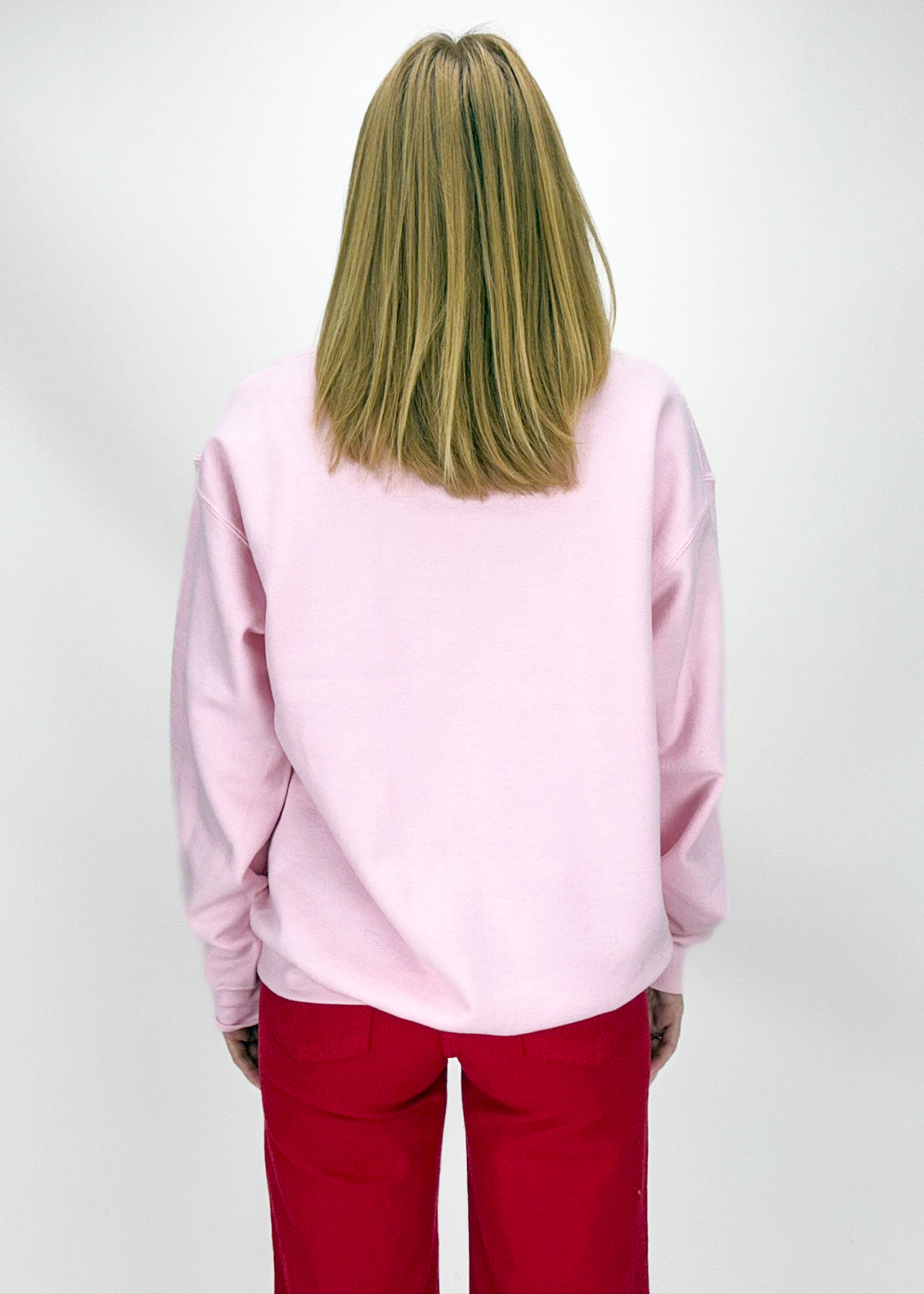 Cozy Merry Sweatshirt - Light Pink