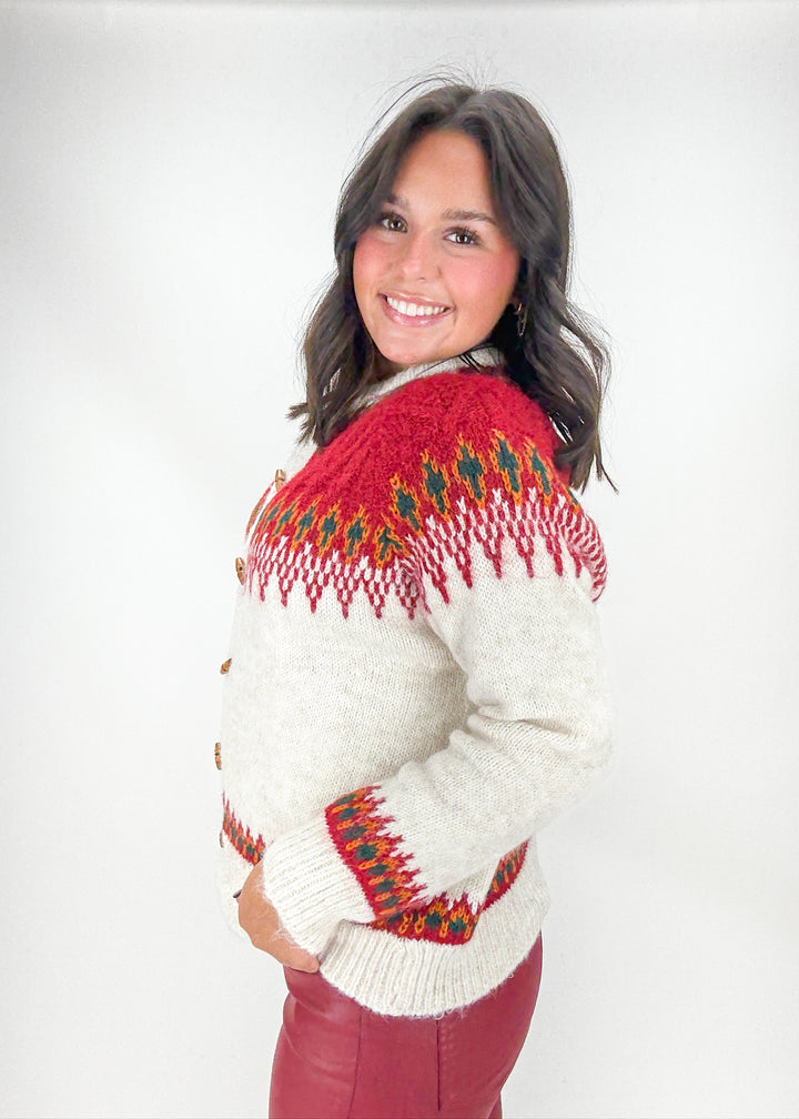 Joy Nordic Pattern Cardigan