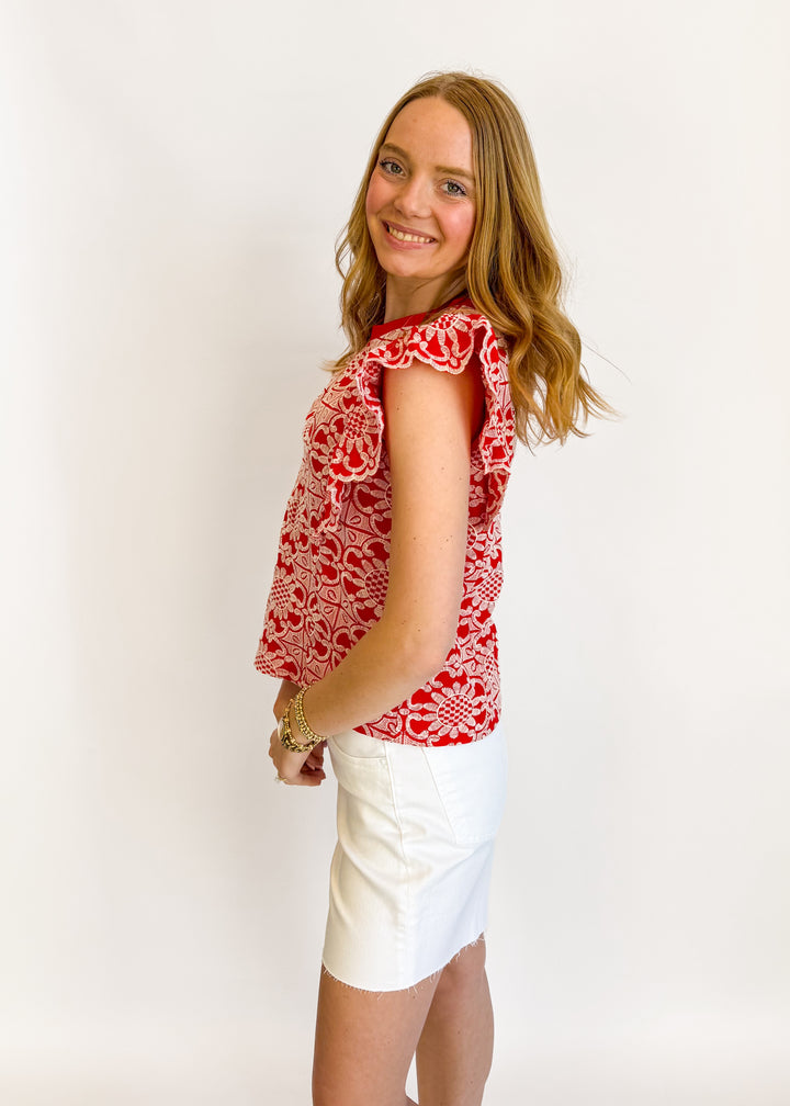 Janie Embroidered Top