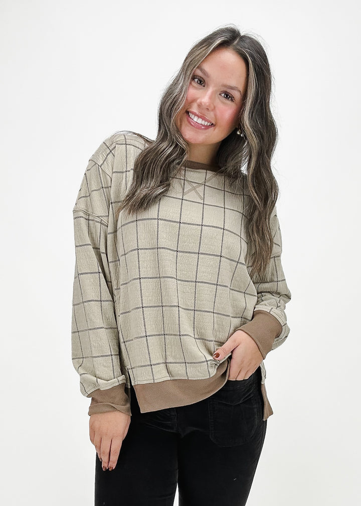 Megan Retro Crew Neck Sweater