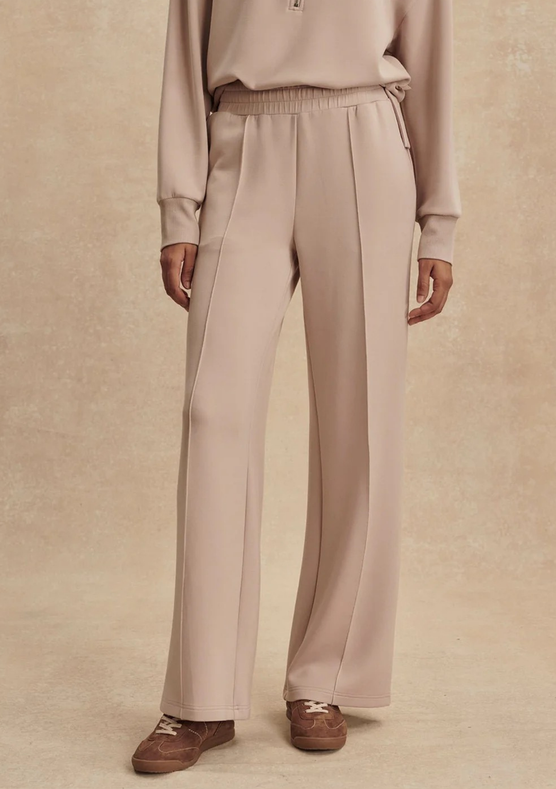 Varley The Wide Leg Pant 30" - Mushroom