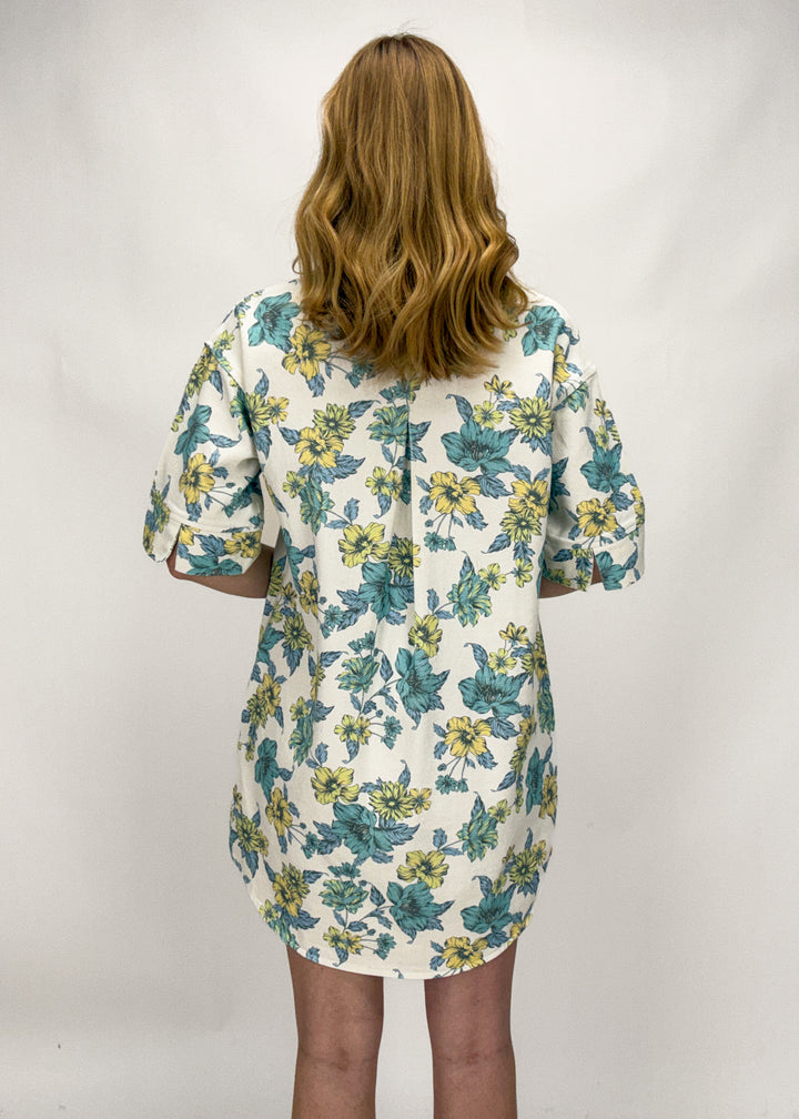 Evie Floral Button Down Dress