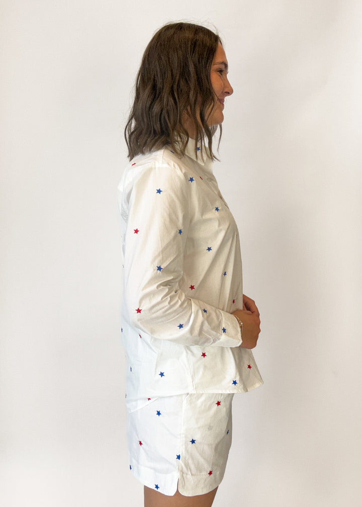 Lady Liberty Button Down