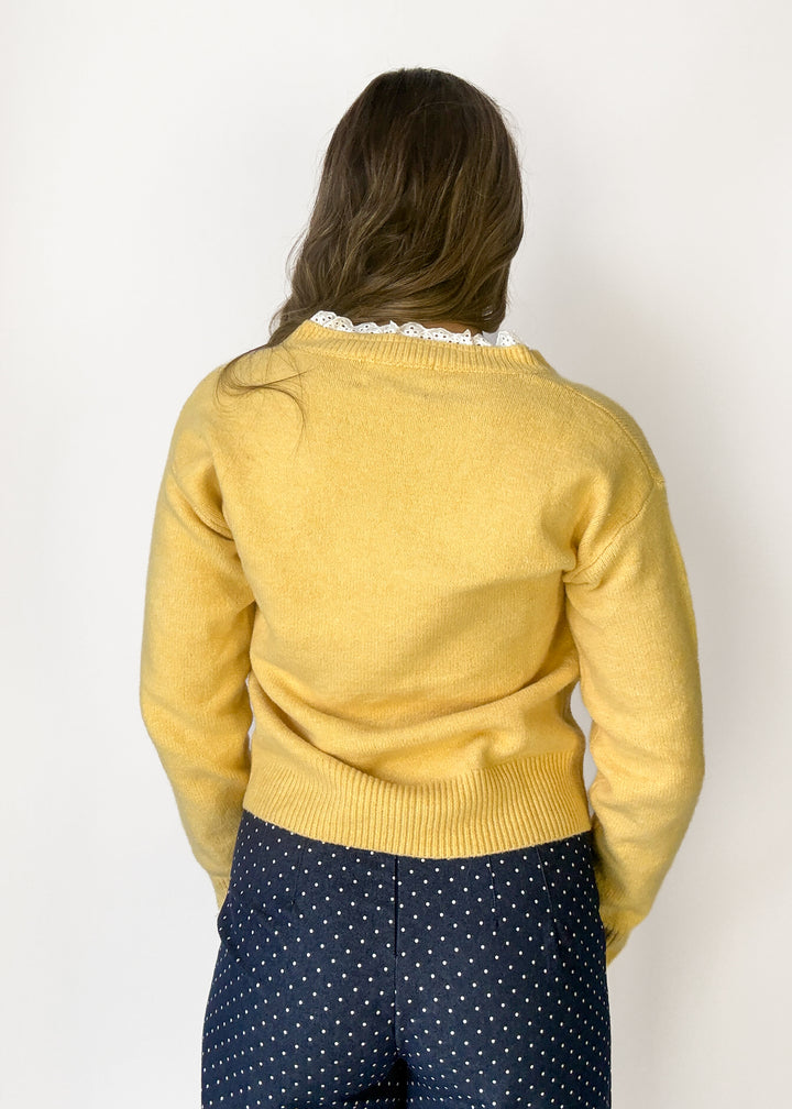 Addi Lace Trim Sweater