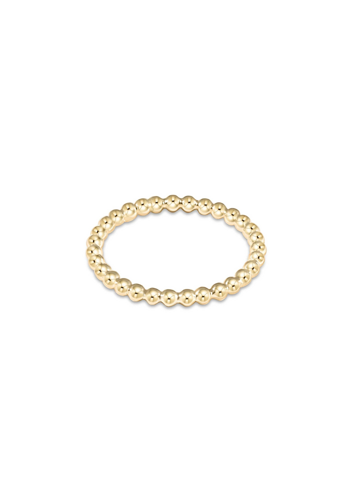 Classic Gold 2mm Bead Ring