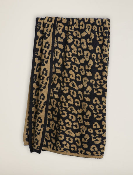 CozyChic Barefoot in the Wild Throw-Camel/Black
