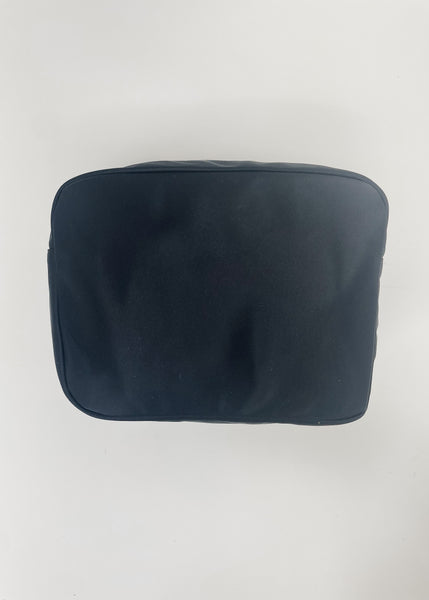 Nylon Customizable Cosmetic Bag-Black